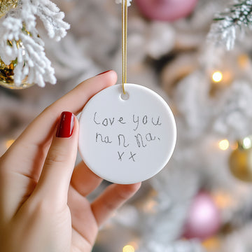 Actual Handwriting Tree Decoration